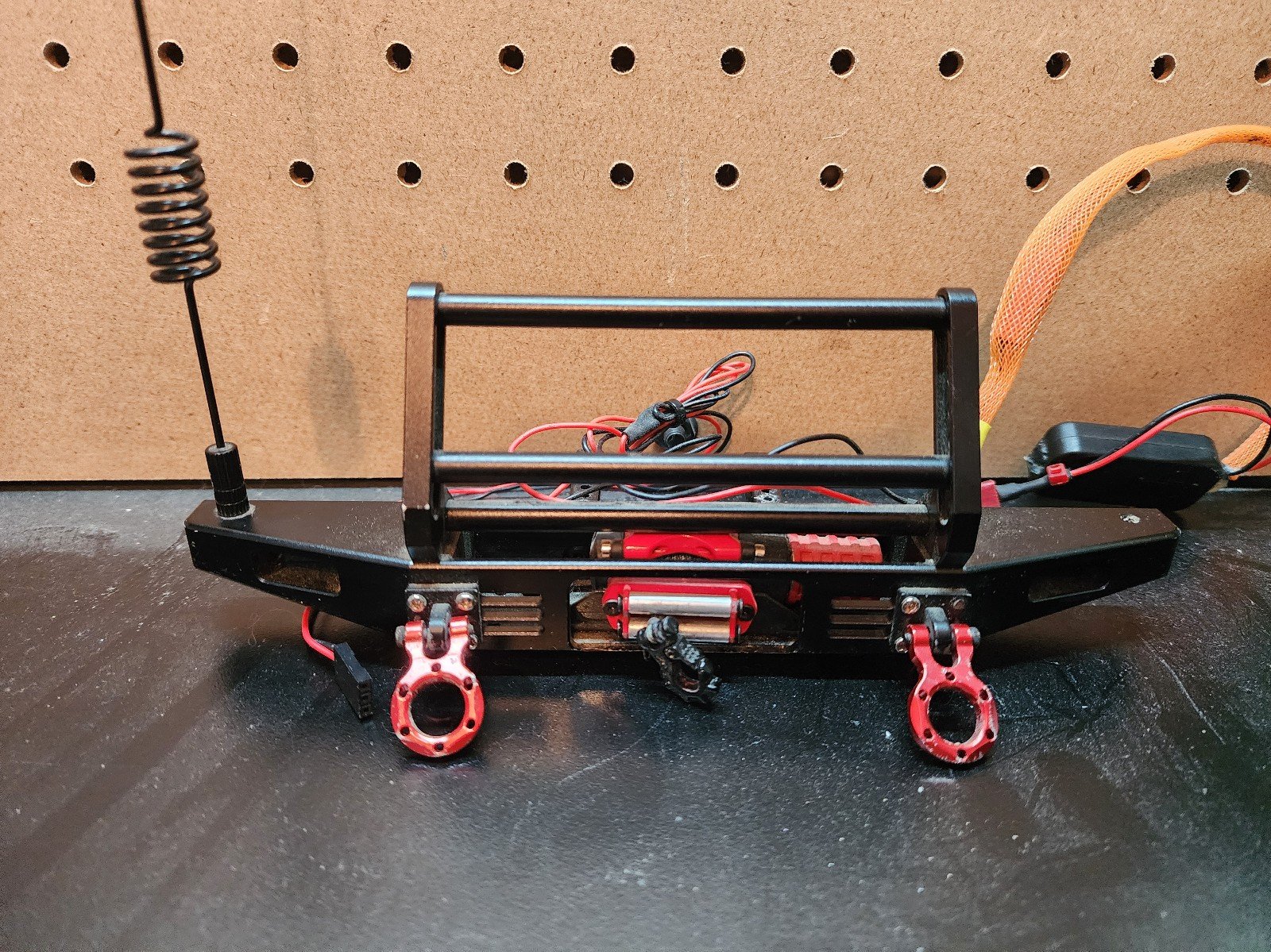 1/10 crawler bumper with wench and wireless remote
