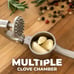 Kitchen Premium Garlic Press Set - Rust Proof & Dishwasher