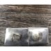 Vintage 925 Sterling Silver Modernist Square With Swirl Clip On Earrings 23.4g