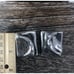 Vintage 925 Sterling Silver Modernist Square With Swirl Clip On Earrings 23.4g