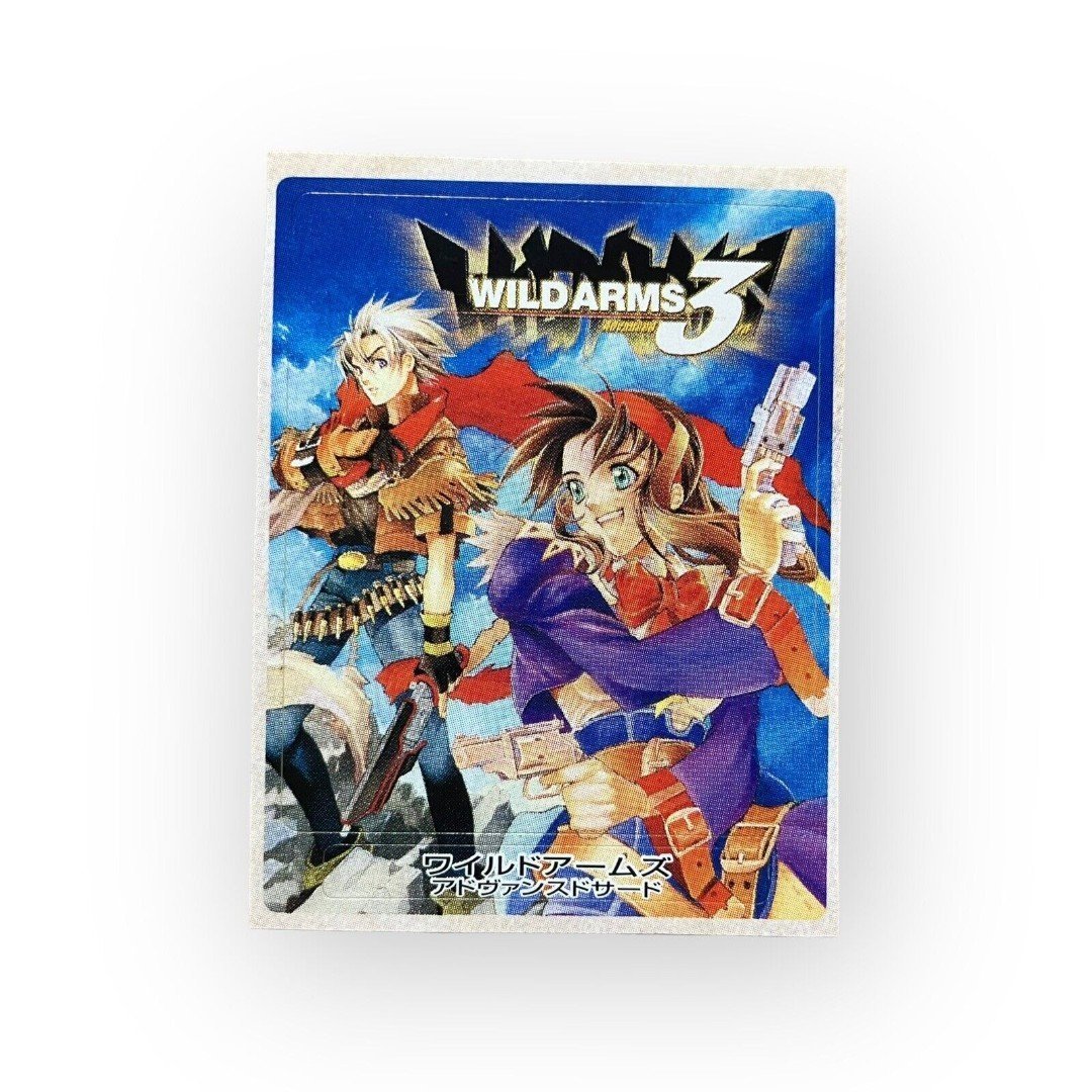 Sony PlayStation 2 PS2 Wild Arms 3 VTG Vintage Memory Card Sticker Skin