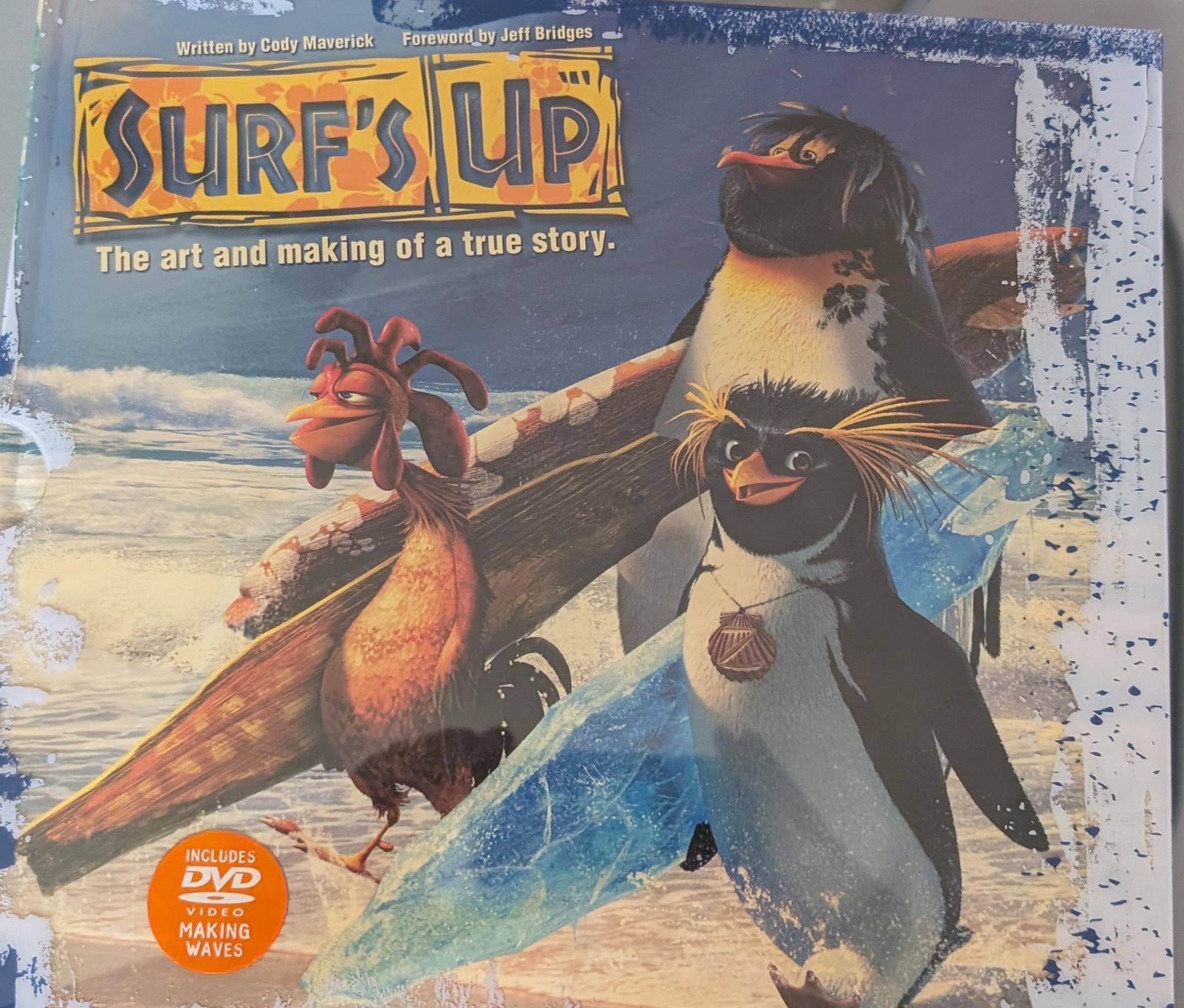 Surf's Up The art and making of a true story OVERSIZED ART BOOK NEW out of print