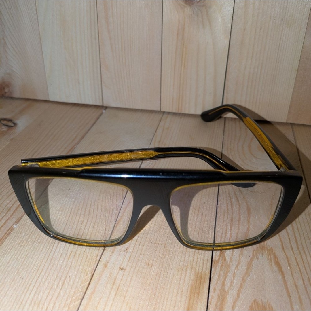 Gucci Black and Yellow prescription Eyeglasses Used