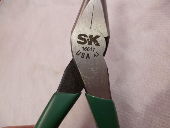 S-K TOOLS 6-1/2 NEEDLE NOSE PLIERS NO. 16617 LONG NOSE