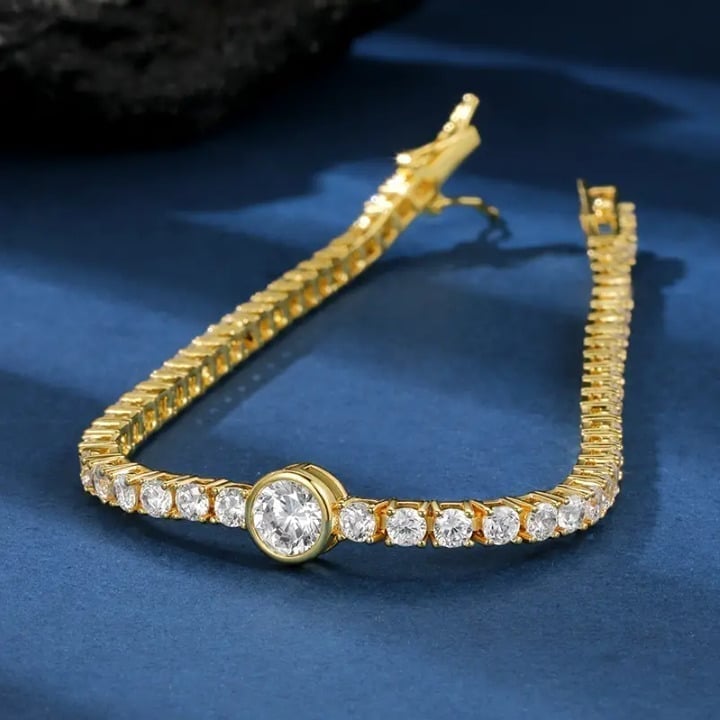14K Gold 2ct Diamond Womens Tennis Bracelet Ladies 14 Karat Silver Jewelry 8