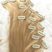 24 inch 16 clips blonde Hair Extensions