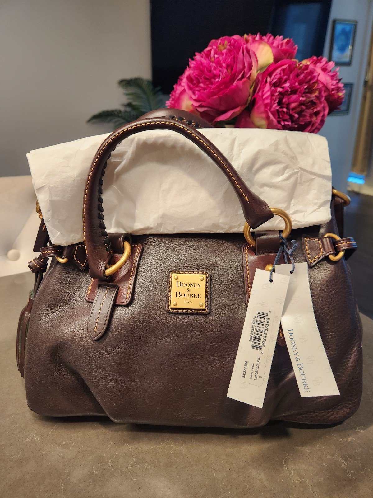 DOONEY & BOURKE Stanwich Satchel in T'moro brown