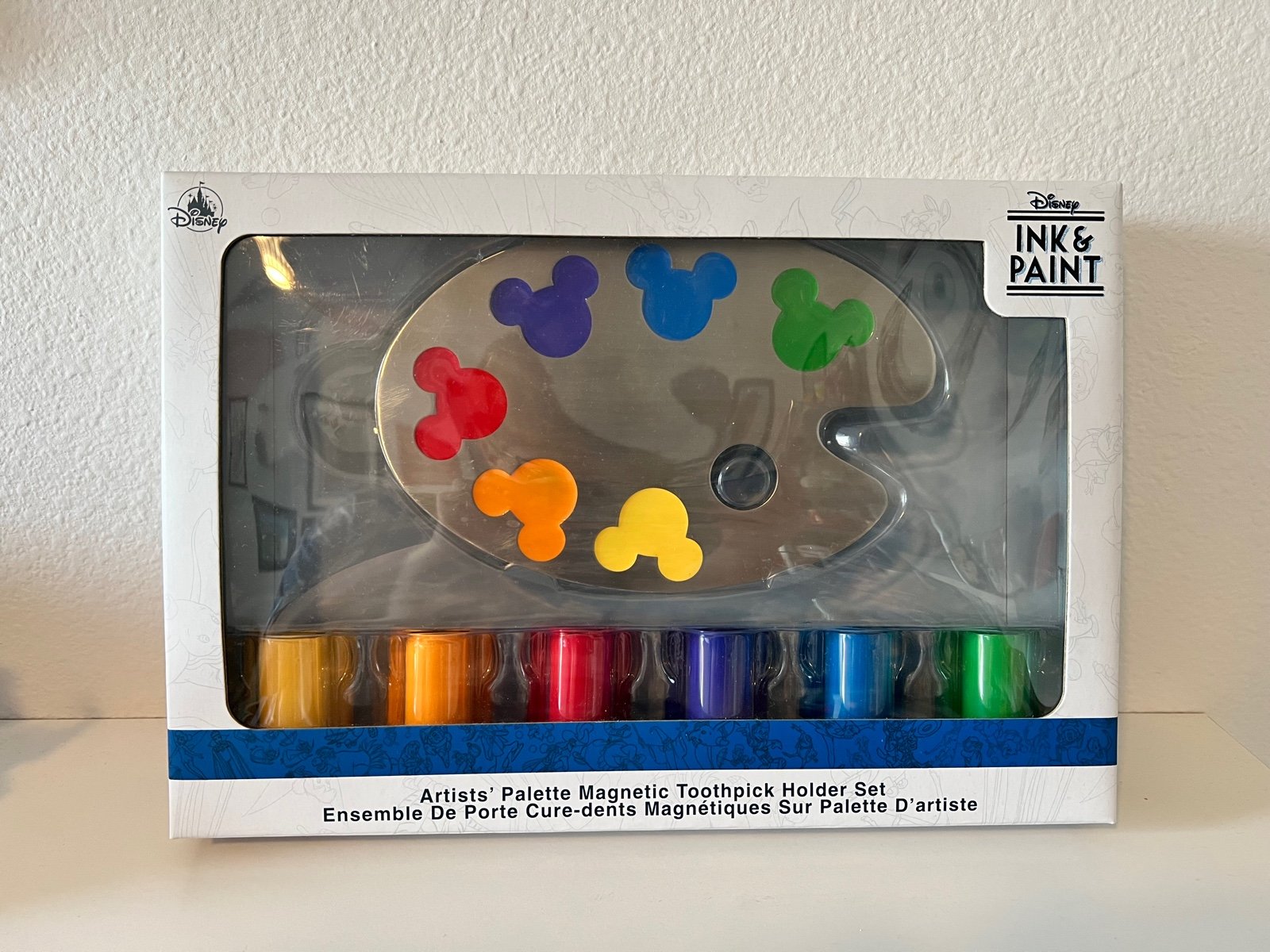 Disney Ink & Paint Magnetic Toothpick Holder Set