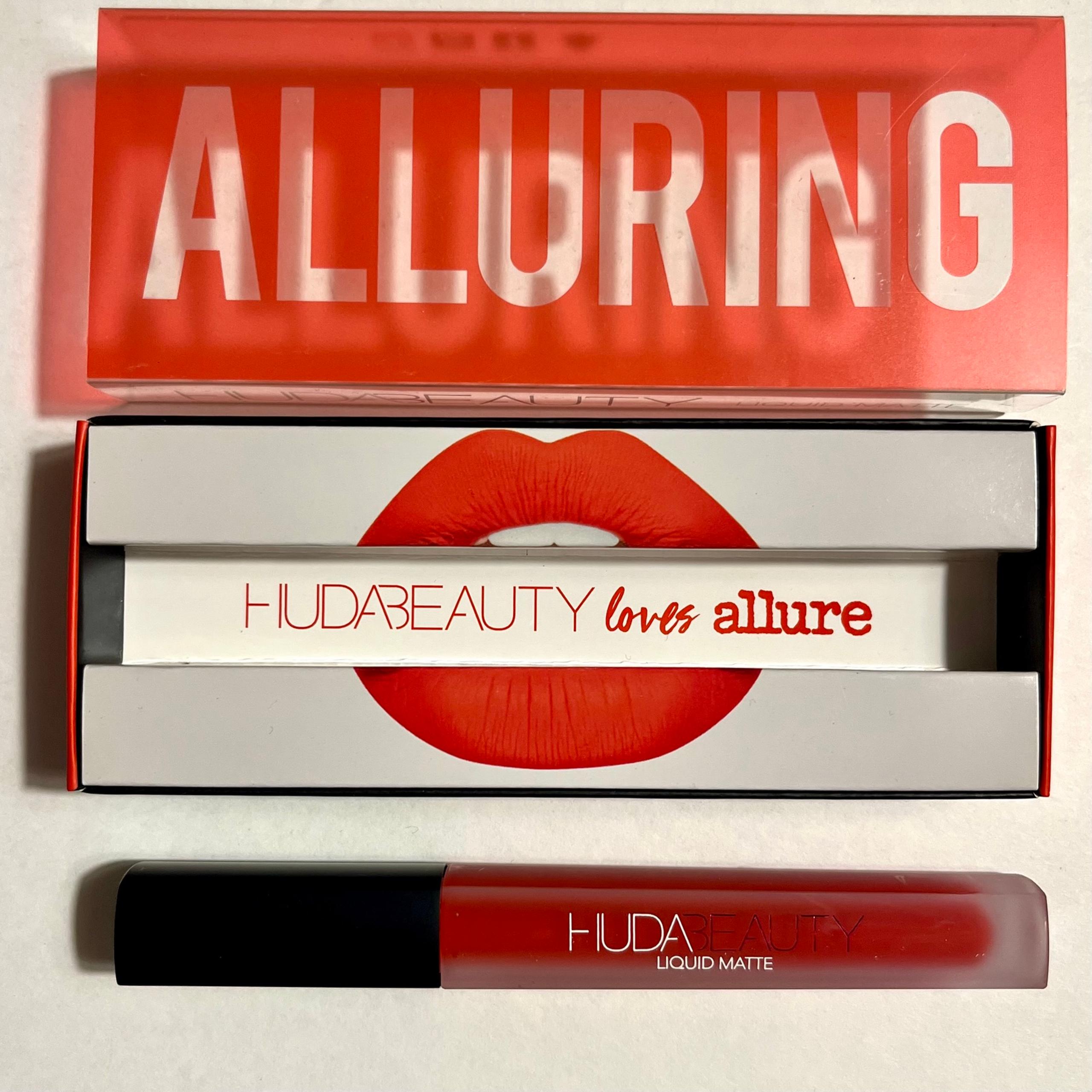NIB HUDA BEAUTY ALLURING MATTE LIQUID LIPSTICK Long Lasting Makeup Full Size