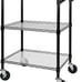 3-Tier Heavy Duty Rolling Utility Cart,18 D x 23.8 W x 36.6 H Rolling Carts