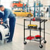3-Tier Heavy Duty Rolling Utility Cart,18 D x 23.8 W x 36.6 H Rolling Carts