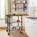 3-Tier Heavy Duty Rolling Utility Cart,18 D x 23.8 W x 36.6 H Rolling Carts