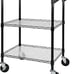 3-Tier Heavy Duty Rolling Utility Cart,18 D x 23.8 W x 36.6 H Rolling Carts