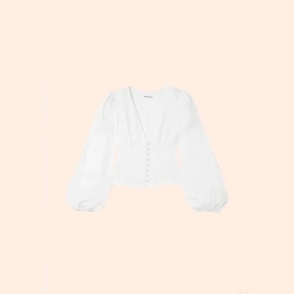 Reformation Aryn Top (White)