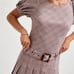 NEW Free People Sevi drop waist belted plaid mini pleated skirt dress