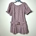 NEW Free People Sevi drop waist belted plaid mini pleated skirt dress