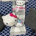 Hello Kitty Plush Throw and Sanrio Hello Kitty Clouds 3D 11 x 11 Ultra-Stretch