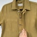 Super Soft Coverall Size 6 six khaki green gold read