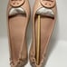 Tory Burch Minnie Travel ballet with logo Size 7 NEW