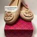 Tory Burch Minnie Travel ballet with logo Size 7 NEW