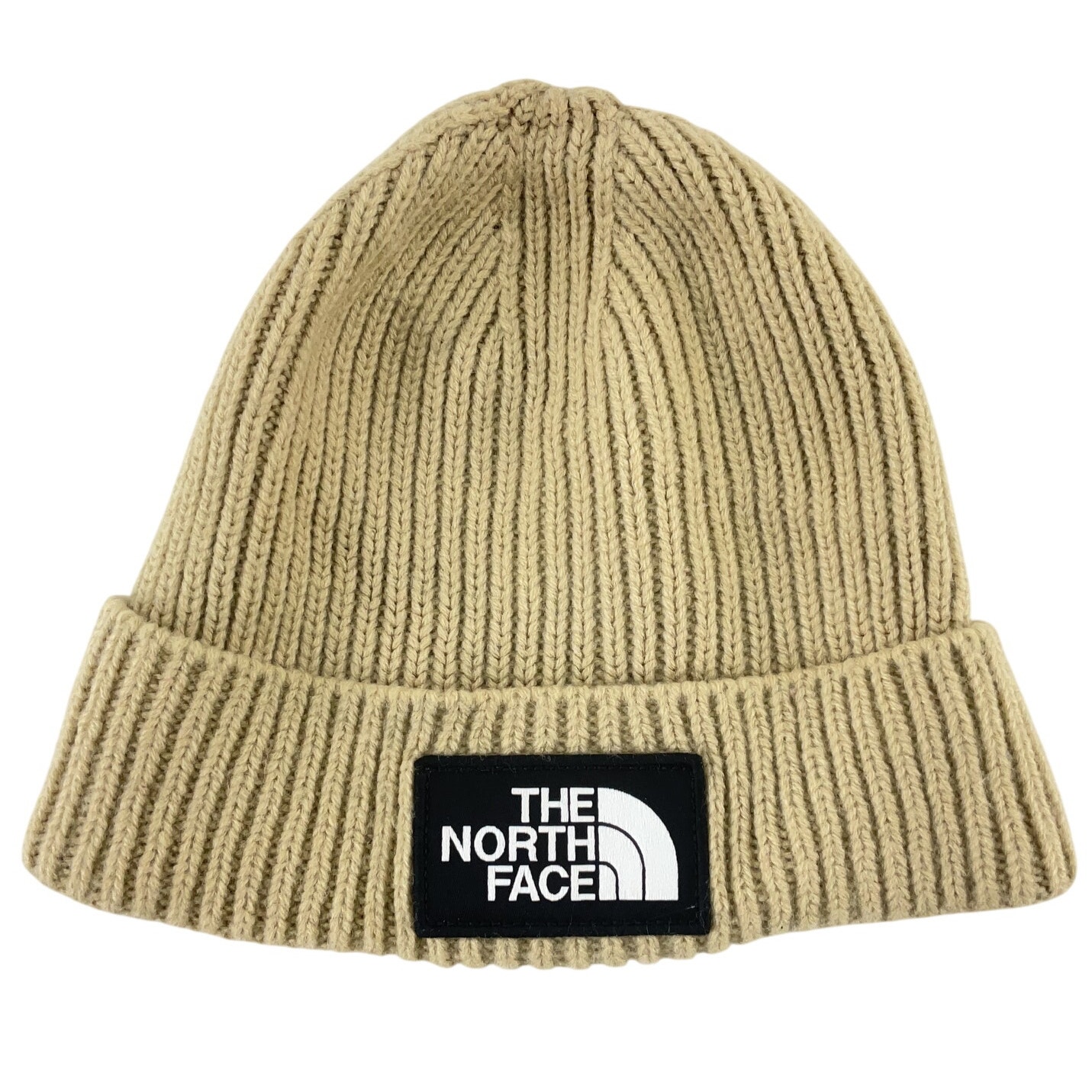The North Face Beige Beanie Acrylic Blend Men's One Size Short Pre-Owned