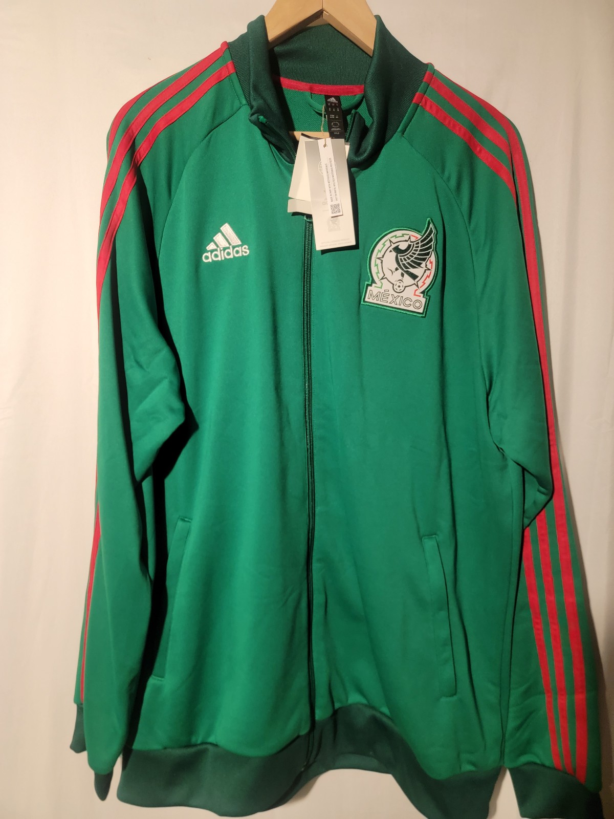 Adidas Team Mexico DNA TT Soccer Football Track Jacket HF1440 Men’s Size XL