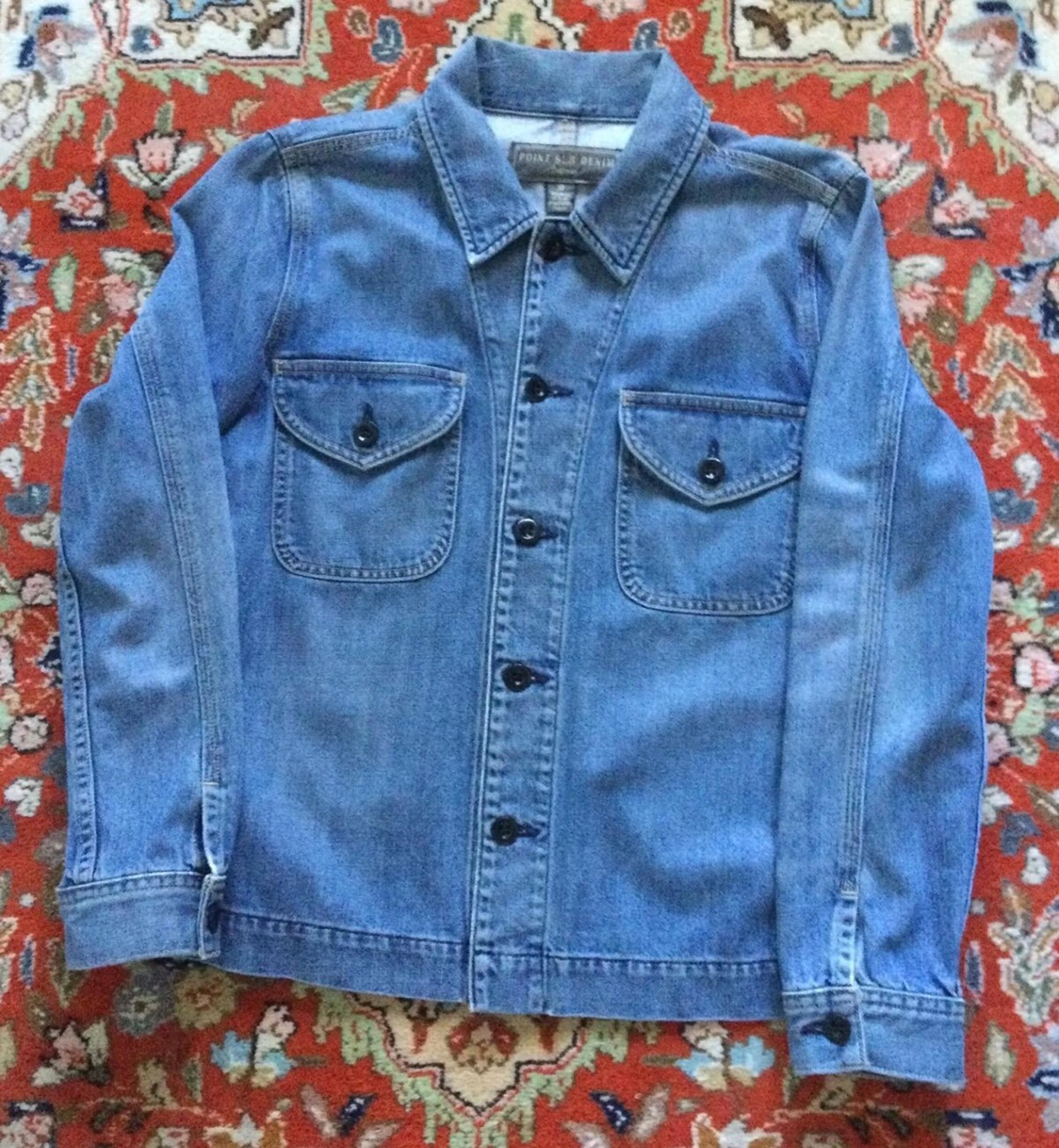 J. Crew Point Sur Women’s Classic Medium-Wash Denim Barn Jacket Size Medium