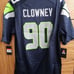 Jadeveon Clowney #90 Seattle Seahawks Nike Player Game Large Jersey Navy - New