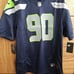 Jadeveon Clowney #90 Seattle Seahawks Nike Player Game Large Jersey Navy - New