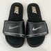 Nike Men’s Size 11.0 Comfort Slide 2 Black & Silver Foam Slide Sandals 2013