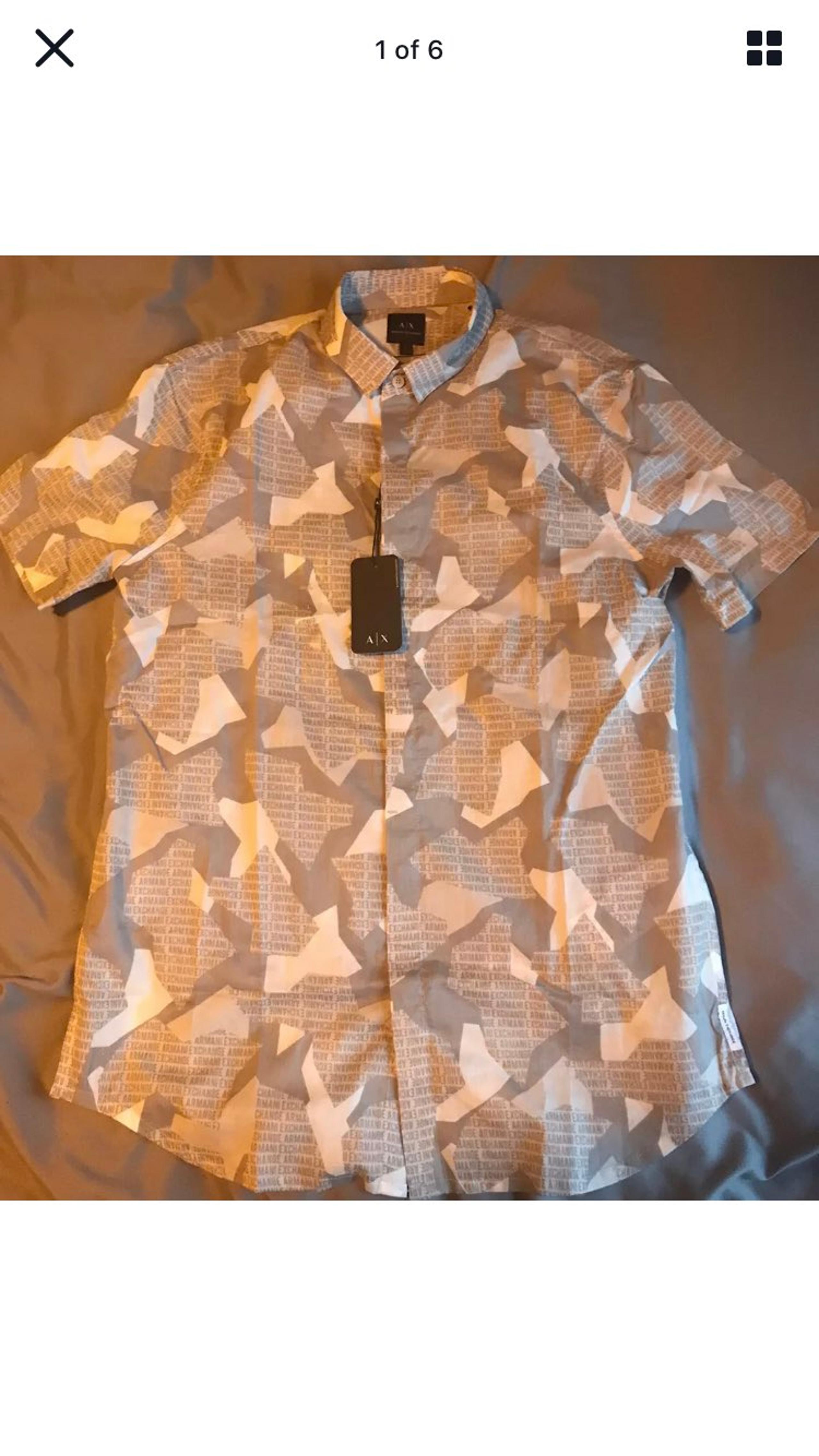 Armani Exchange Striped Shirt Button Dow