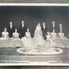 6 vintage 8x10 wedding photos