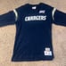 Los Angeles Chargers Mitchell & Ness NFL 100 Long Sleeve V-Neck T-