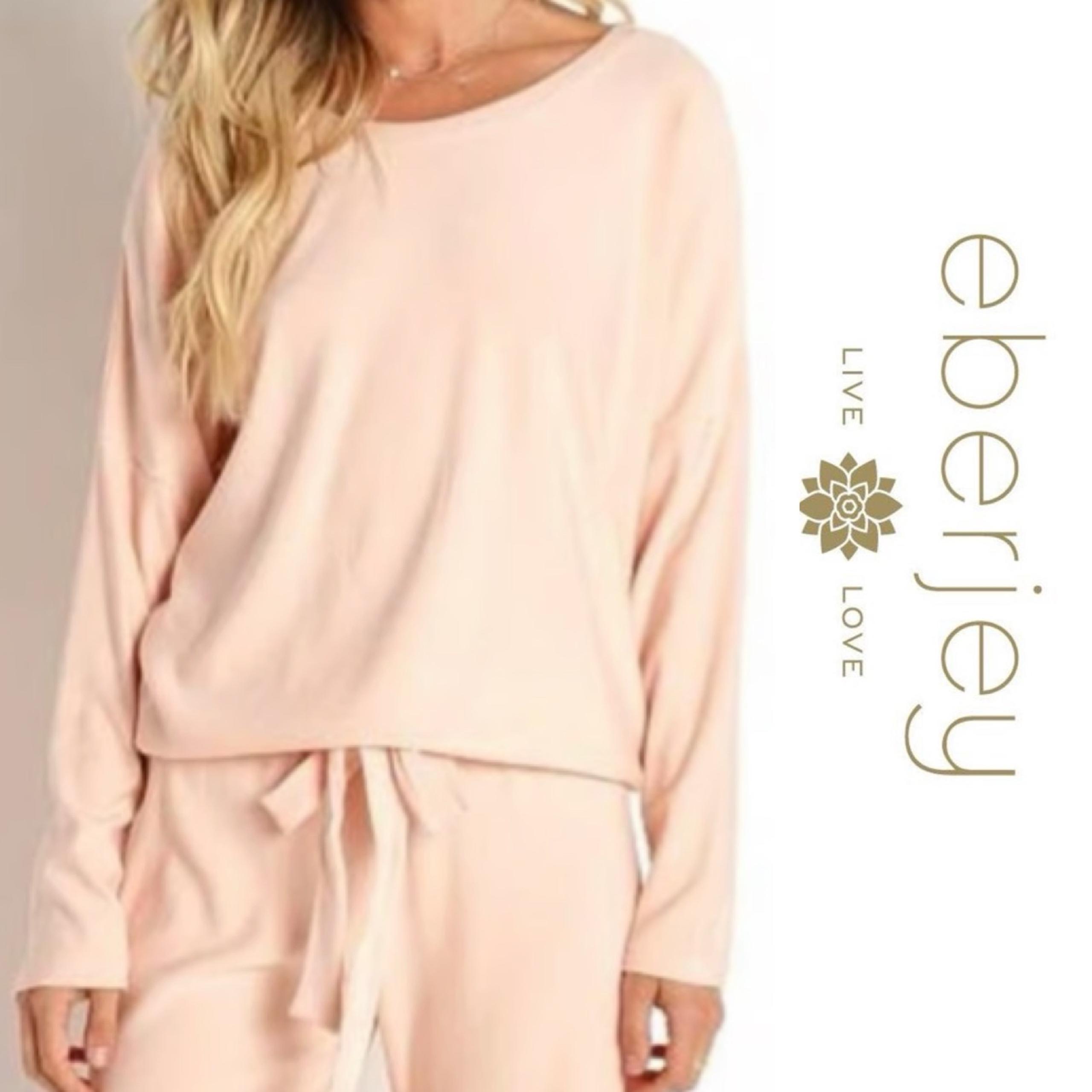 NWT Eberjey Softest Sweats Slouchy Top in color Spanish Villa Sz M