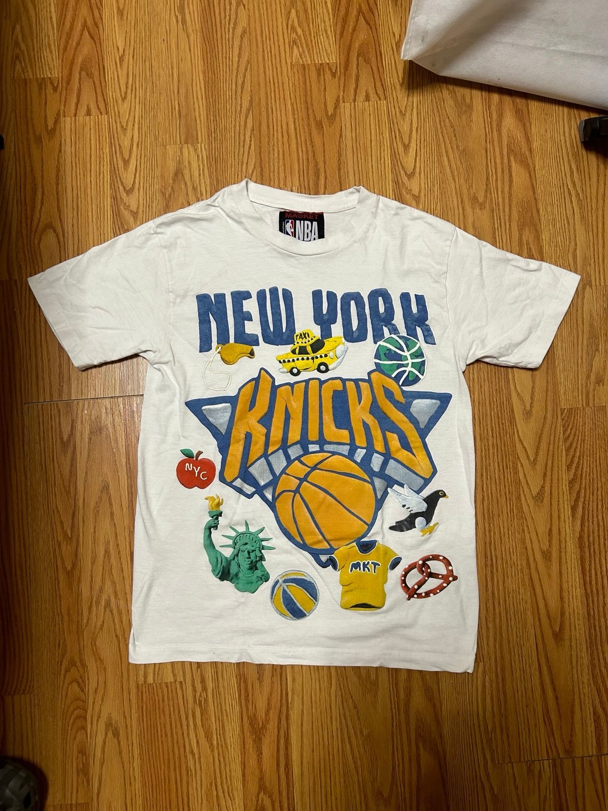 New York Knicks Claymation Sticker Shirt Mens - Size S