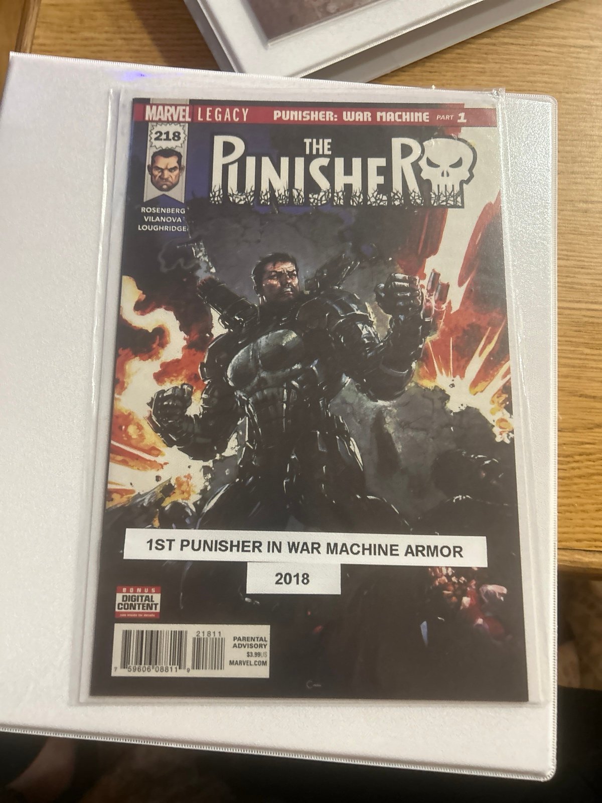 Punisher first published in war machine armor