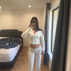 Juicy couture white velour tracksuit silver bling logo on back of jacket & pants