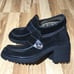 Fly London Wend Black Suede & Leather Loafers NWOB