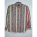 VTG Wrangler Men's Pearl Snap Shirt Southwest Aztec X-Long Tails (16 1/2 x 35)