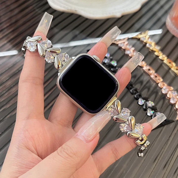 Only Band Jewelry Diamond Strap for Apple Watch Band Ultra 2 49mm 45mm 44mm 42mm