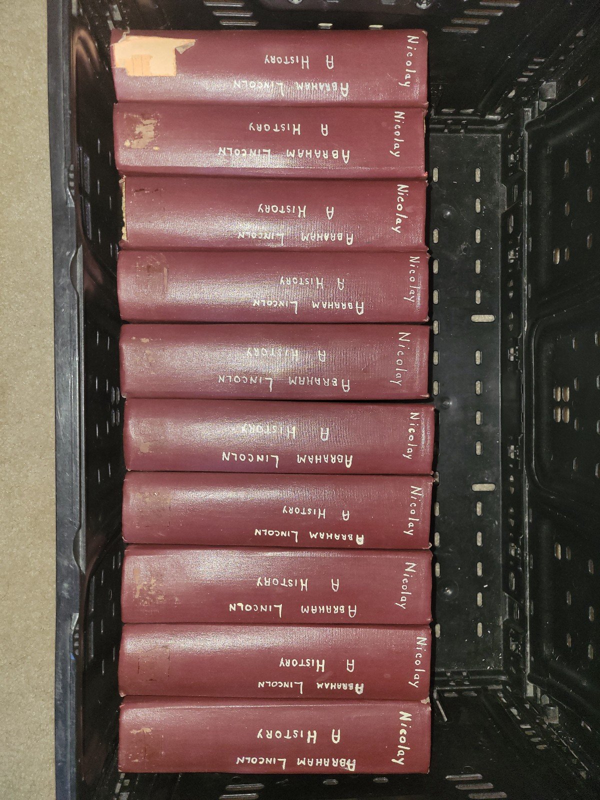Abraham Lincoln A History 10 Volume Set