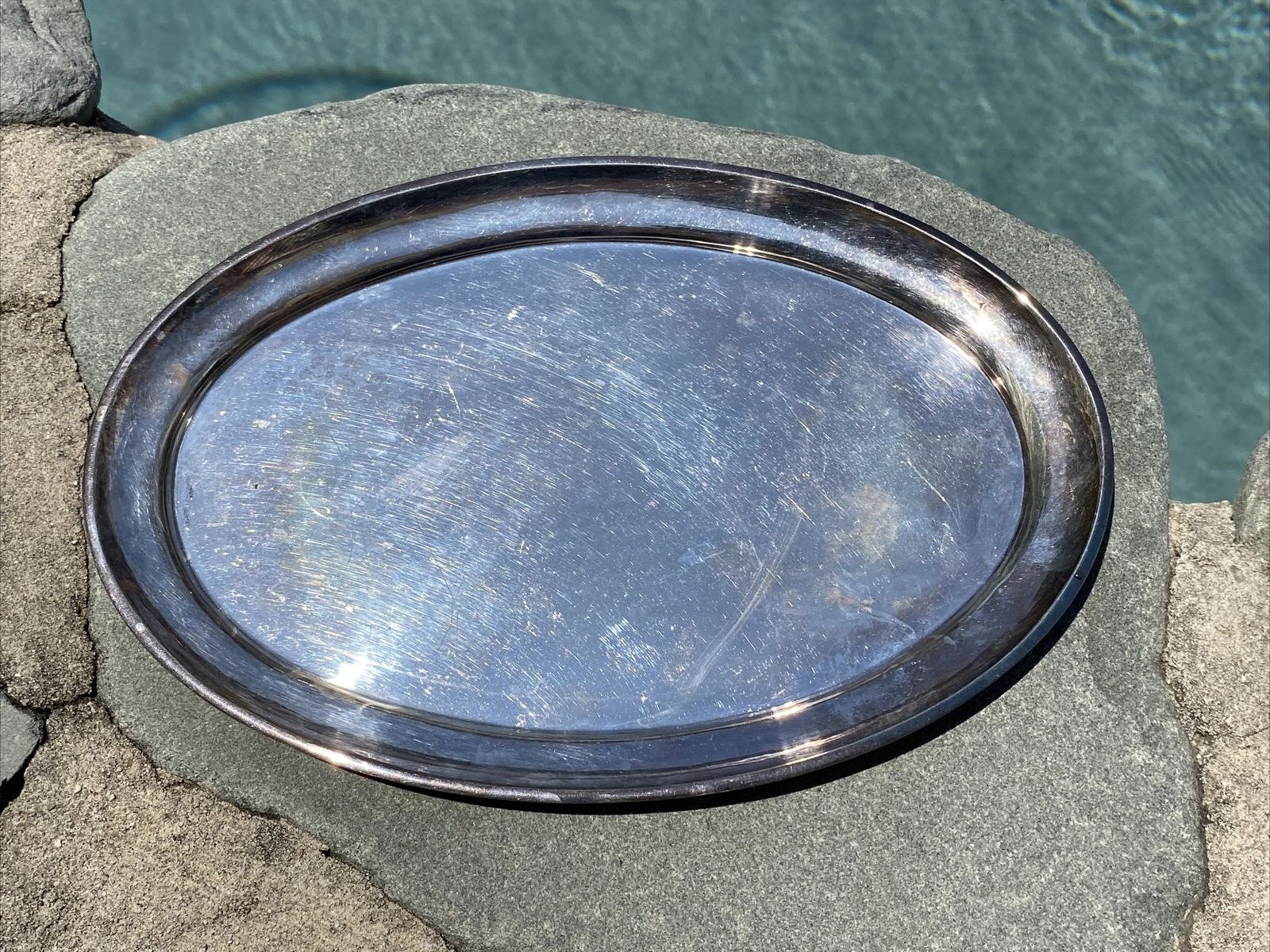 Georg Jensen Denmark Sterling Silver Oval Tray 223A
