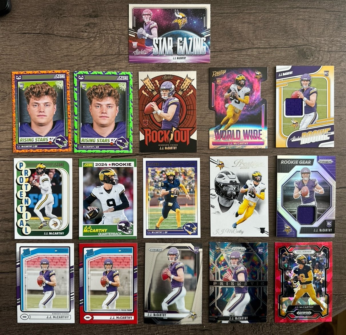 JJ McCarthy Card Lot