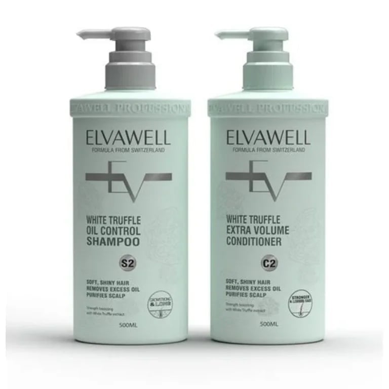 Elvawell Oil Control & Extra Volume Shampoo & Conditioner Set 500ML EACH