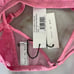 NWT Fleur du Mal Pink Lemonade Lily Embroidery Garter Belt 2 Small