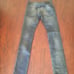 R 13 Women's Blue Skate Cotton Elestone Denim Jeans Pant