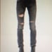 R 13 Women's Blue Skate Cotton Elestone Denim Jeans Pant