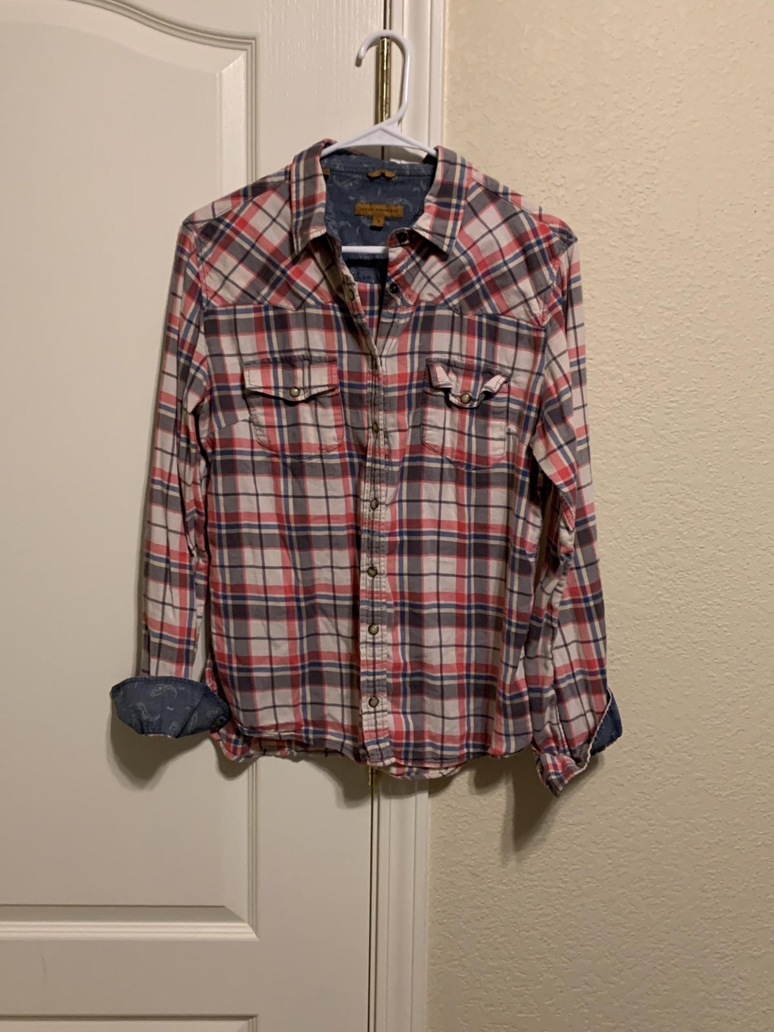 Jachs Girlfriend Bea button down plaid shirt