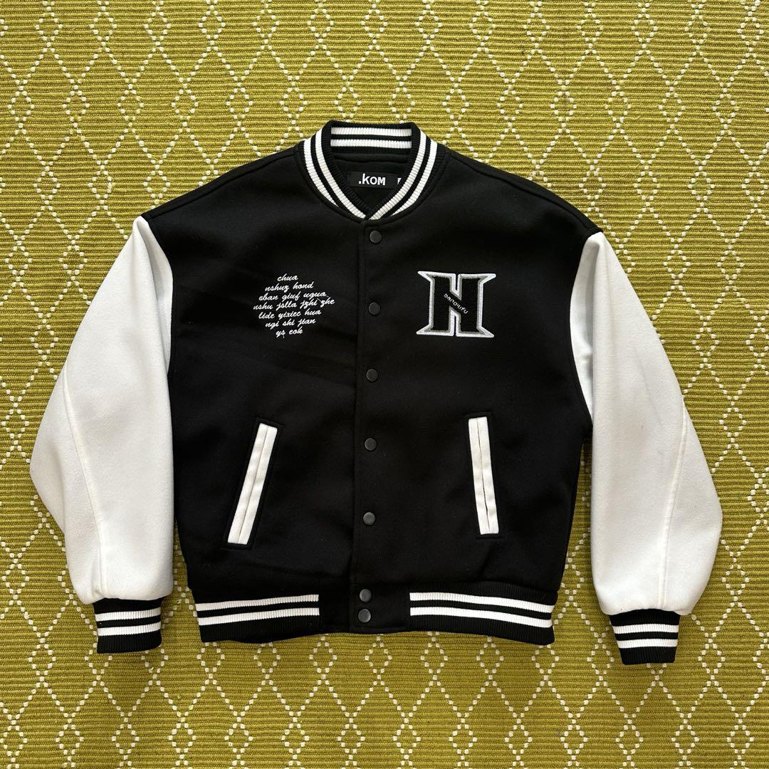 Varsity Jacket Black/White H Logo