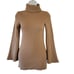 STELLA McCARTNEY Made in Italy Brown Sweater Dress Sz S Cowlneck Quite Luxury
